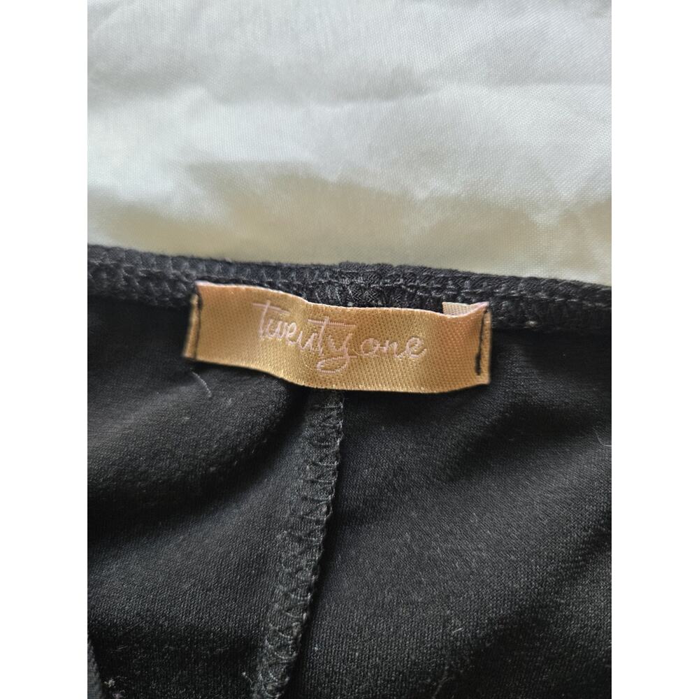 Vintage Y2k Forever 21 Black Midi Halter Dress Medium Hoco Party Glam Date Night - Picture 7 of 9